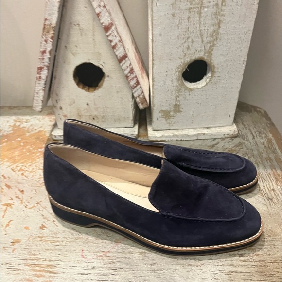 Cole Haan Womens Size 8 Dark Blue Suede Loafers - Picture 1 of 5